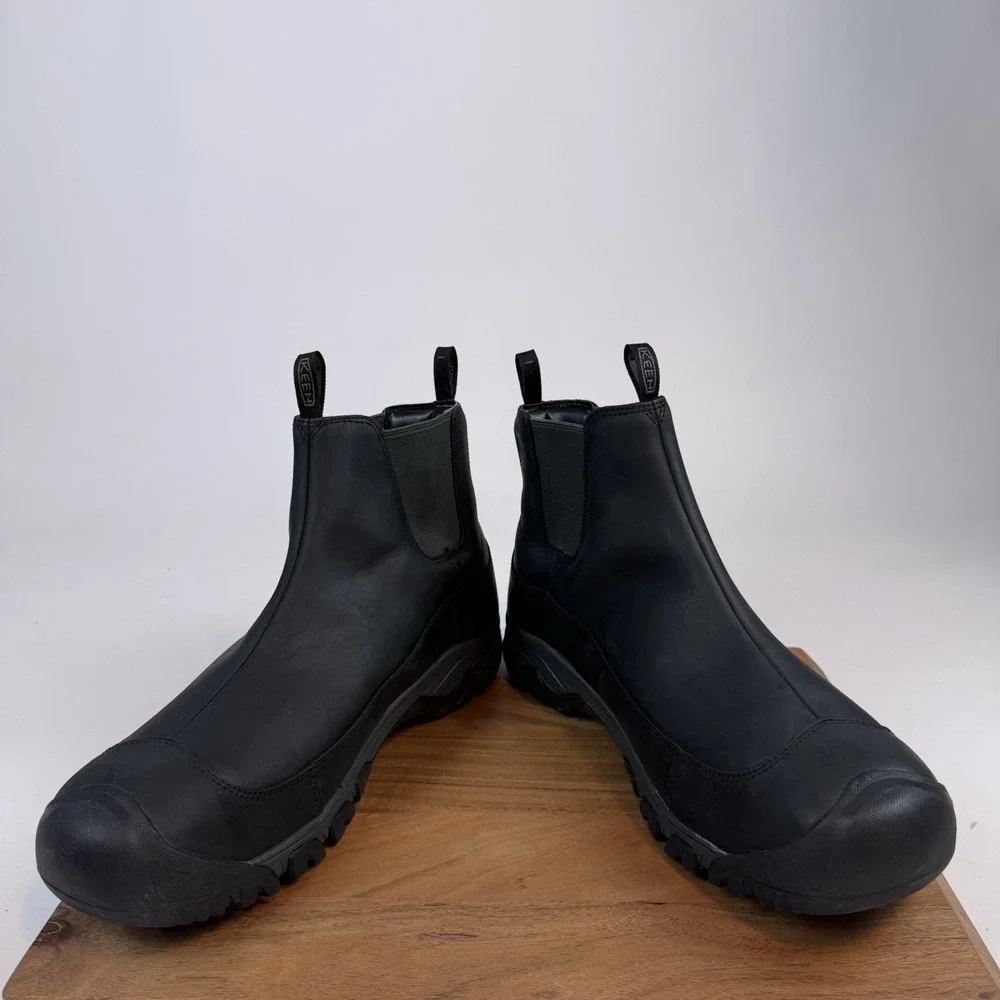 New Mens Keen Anchorage III Waterproof Black Athletic Hiking Boots Shoes Sz 17 M